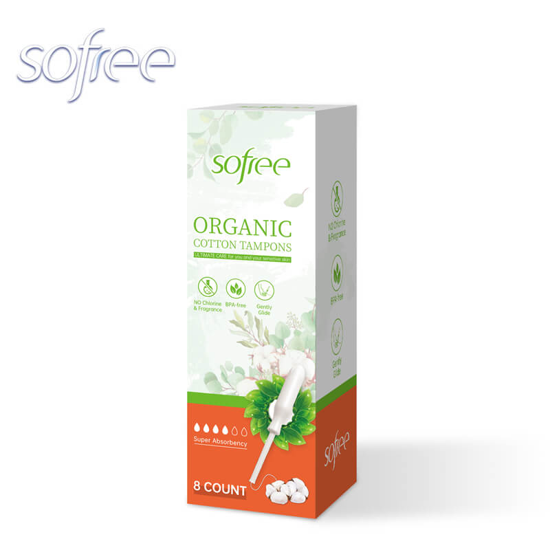 Organic Cotton Tampons Super Absorbency SOFREE