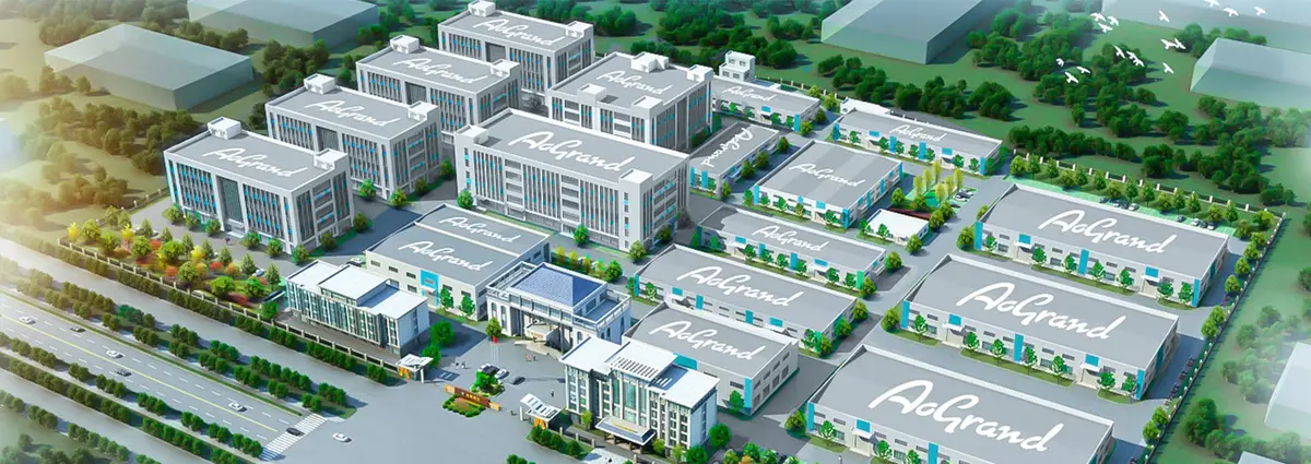 Factory aerial view