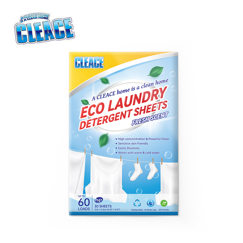 CLEACE Eco Laundry Detegent Sheets