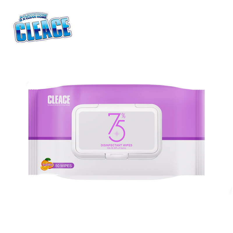 CLEACE 75% Alcohol Disinfecting Fragrance Wipes